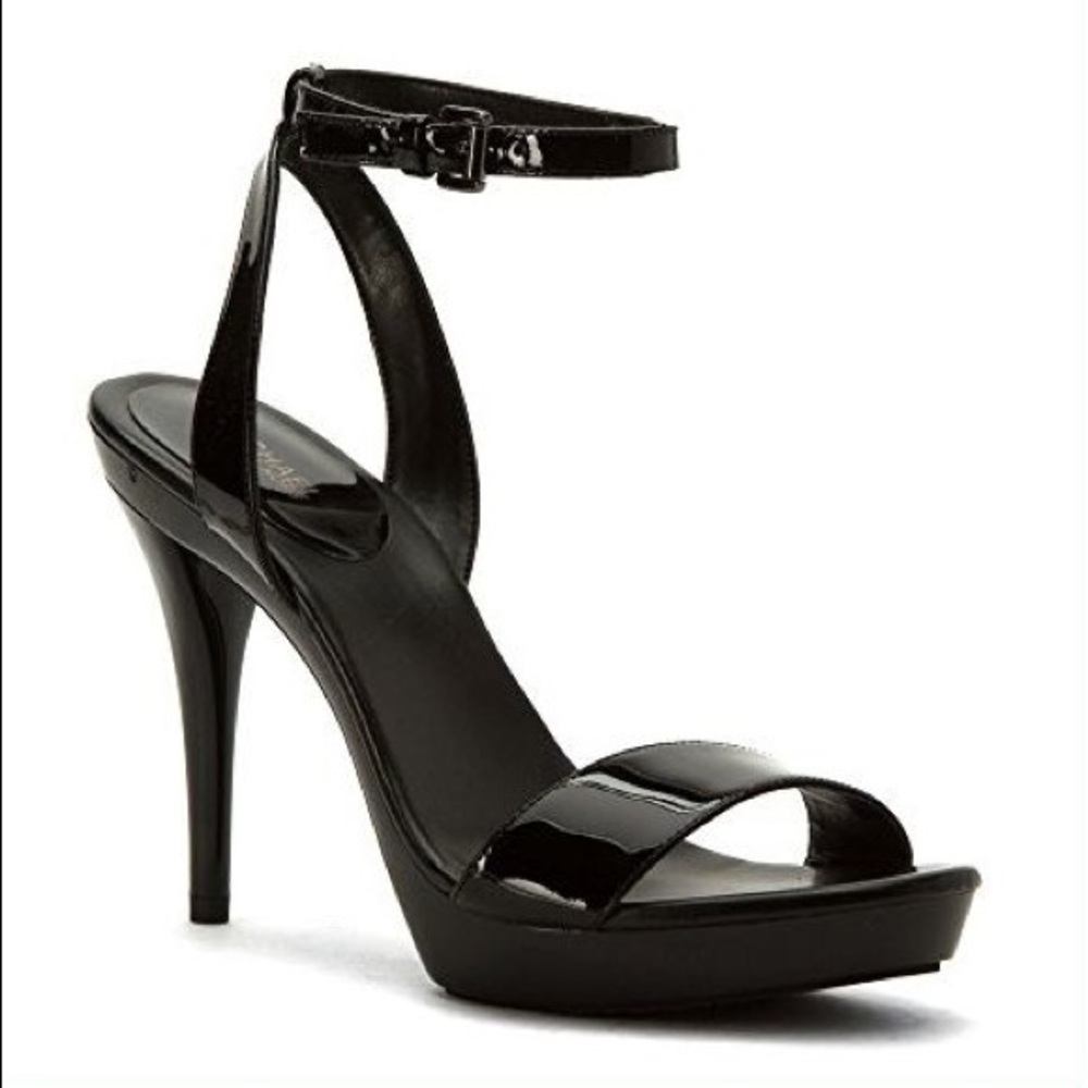 Michael Kors Catarina Black Patent Heels
